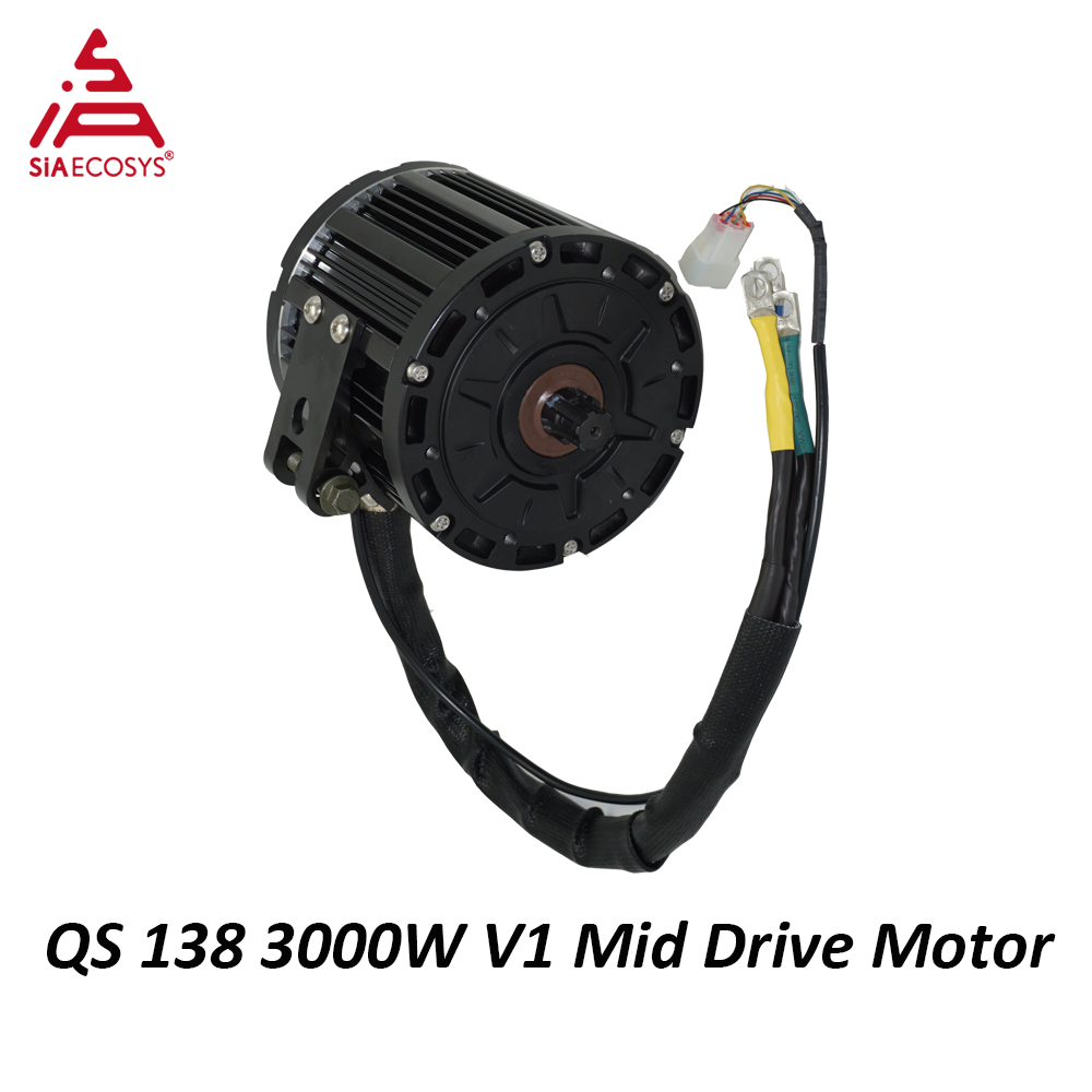 QSMOTOR QS138 3000W 72V 100KPH - đánh giá và giá Mid Drive Motor Kit 72V 3000W